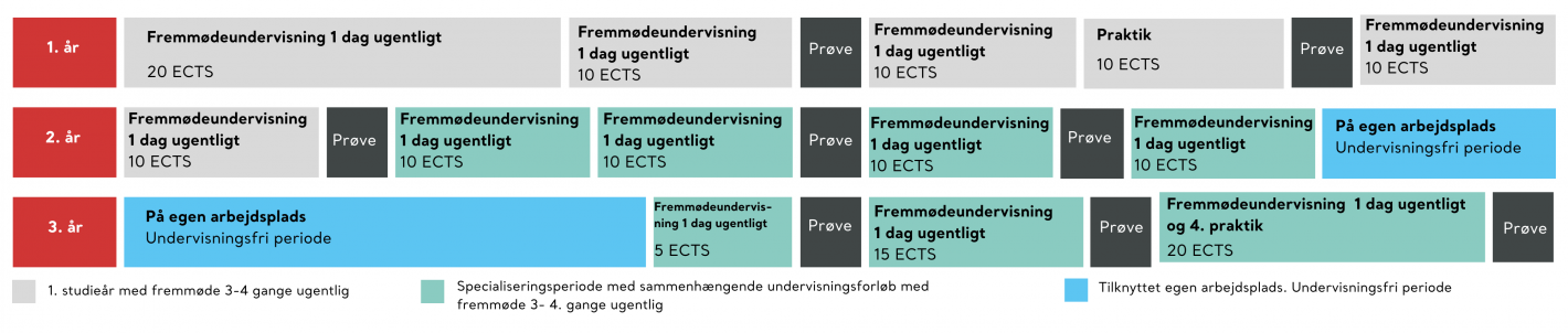 Illustration af uddannelsesforløbet