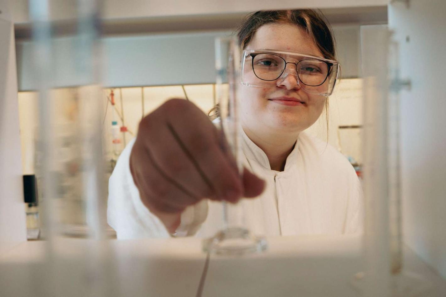 Daria i laboratoriet hos Lundbeck 