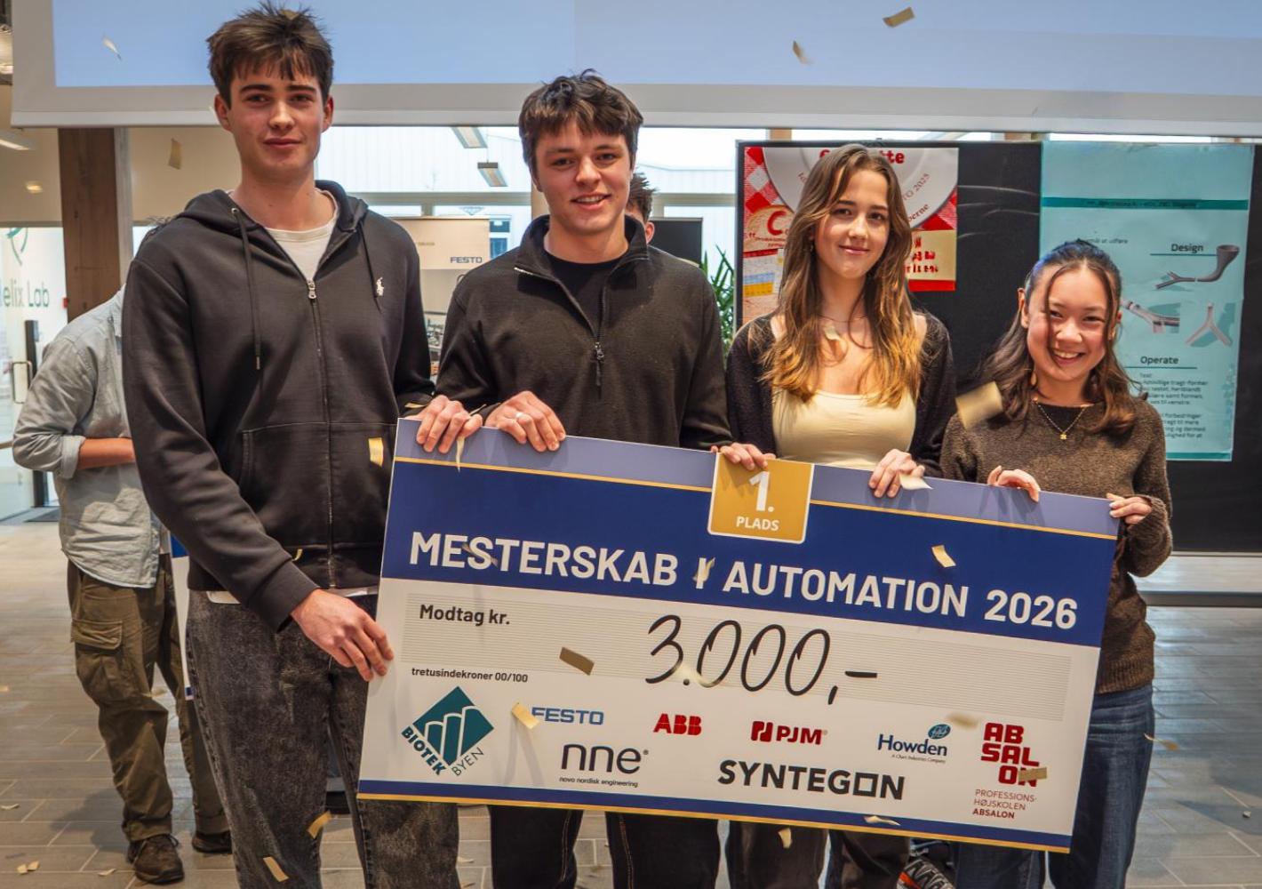 Foto af vinderne meseterskab automation
