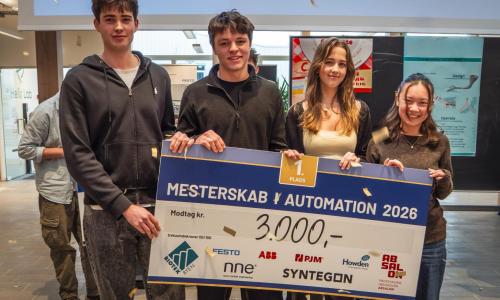 Foto af vinderne meseterskab automation
